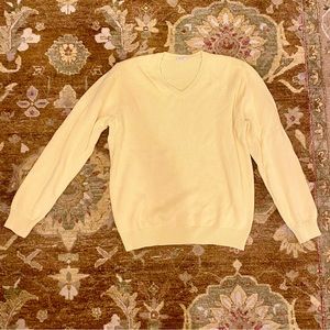 Brandy Melville Yellow V-Neck Sweater